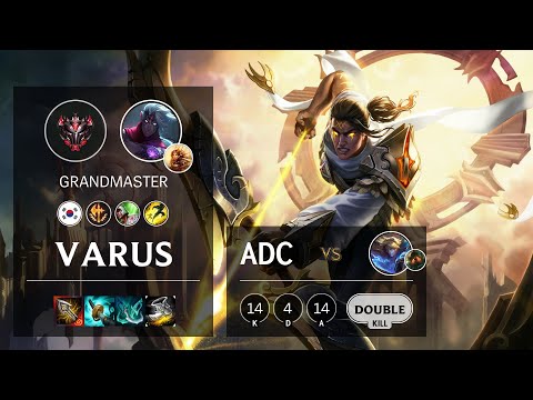 Varus ADC vs Ezreal - KR Grandmaster Patch 10.20