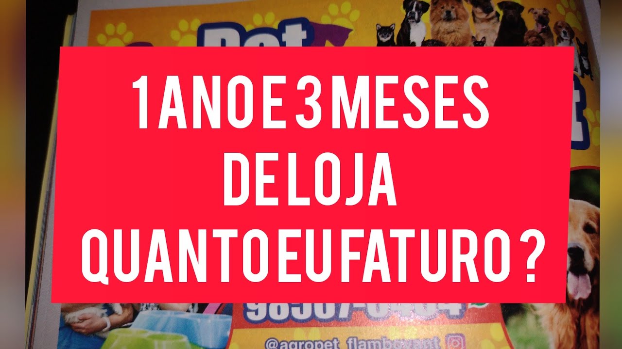 quanto eu faturo hj na minha loja de rações hj