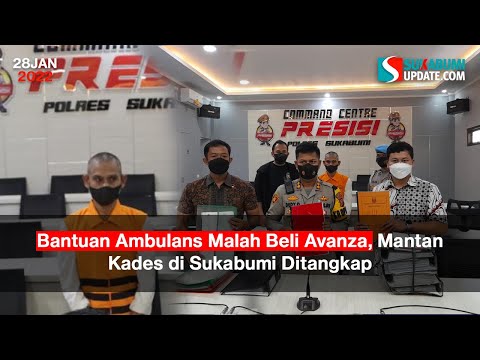 Bantuan Ambulans Malah Beli Avanza, Mantan Kades di Sukabumi Ditangkap