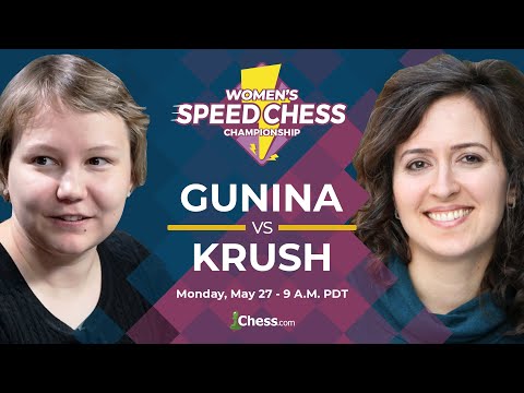 2019 Women's Speed Chess Championship: Valentina Gunina Vs. Irina Krush