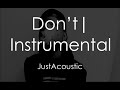 Don't - Bryson Tiller (Acoustic Instrumental)