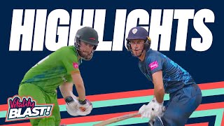 Masood Shines With The Bat | Leicestershire v Derbyshire - Highlights | Vitality Blast 2022