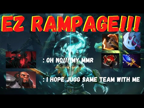 Arteezy SMURF [Juggernaut] RAMPAGE Immortal Pro FULL Gameplay - Dota 2 Juggernaut best guide