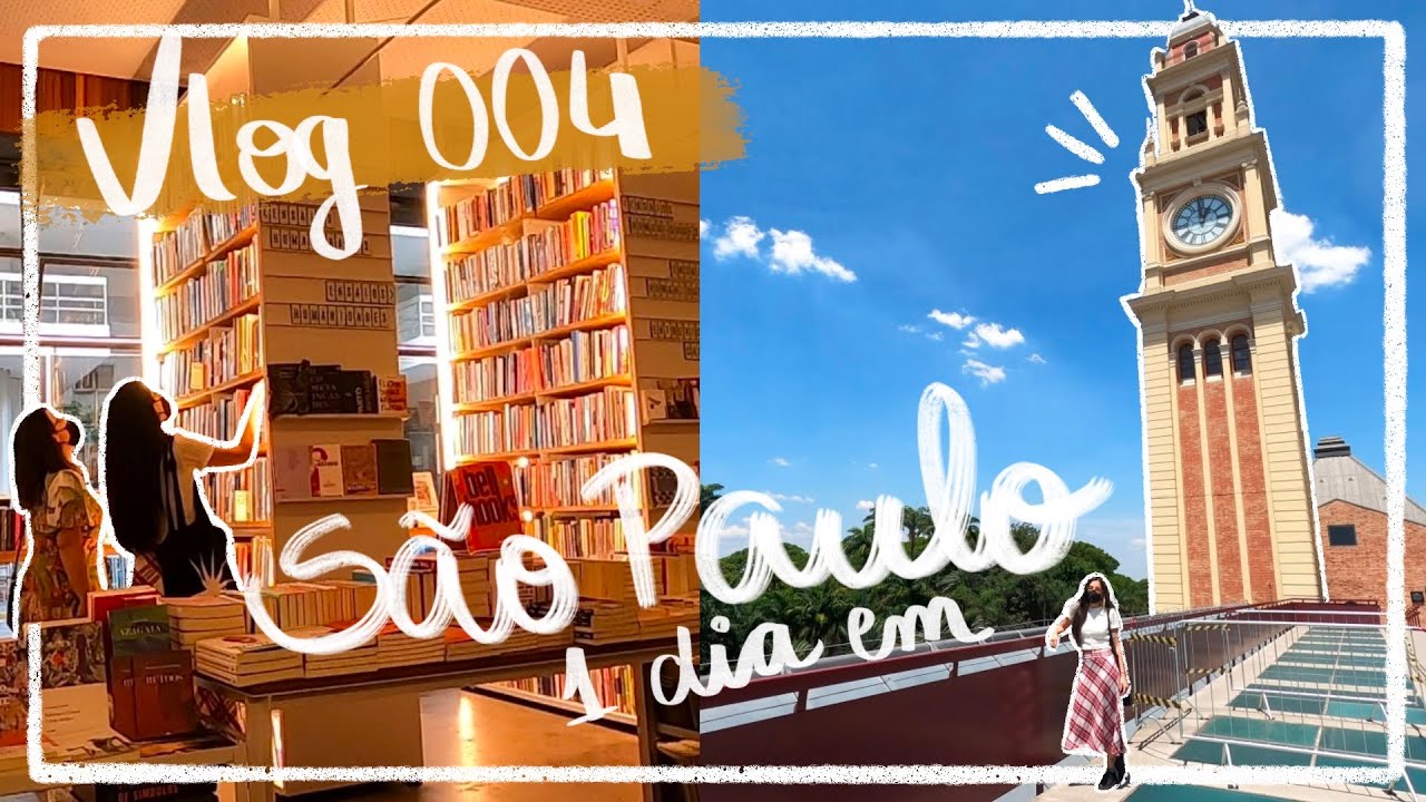 VLOG 004 // 1 DIA EM SP: Livrarias, Museu da Língua Portuguesa e IMS