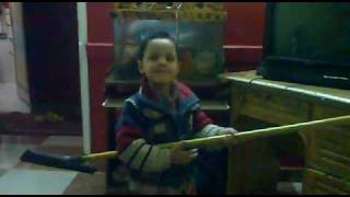 egyptian boy playing the metal music.mp4