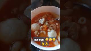 macaroni in tomato soup for lunch try this YUMMY #short