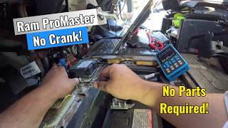 2021 Ram ProMaster - No Crank! Key Stuck In Ignition! Diag & Fix!
