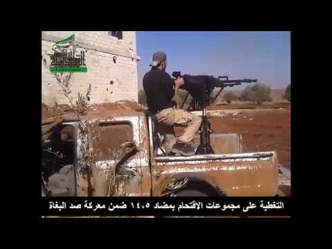 استهداف مقرات النظام في الكتيبة المهجورة برشاش 14.5 من قبل فرقة القادسية في ريف درعا