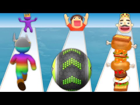GIANT RUSH vs GOING BALLS vs SANDWICH RUNNER - Triple Satisfying Mobile Games - BEST android GAMES