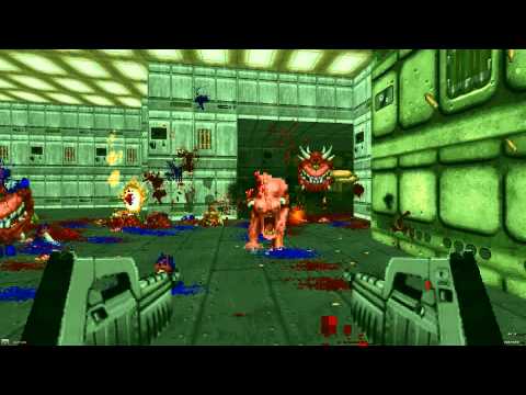 Brutal Doom (V20) gameplay with mods