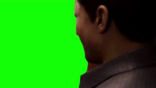 Mortal Kombat 1 Johnny Cage opens the door "what in the actual f..." green screen