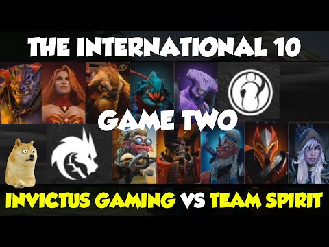 TEAM SPIRIT vs INVICTUS GAMING - DOTA2 THE INTERNATIONL 10 GAME 2 | YATORO RAMPAGE DROW RANGER!