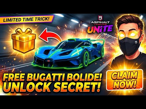 How to Get Bugatti Bolide for FREE! 🚘 (Unlock Secret) || Asphalt Legends Unite