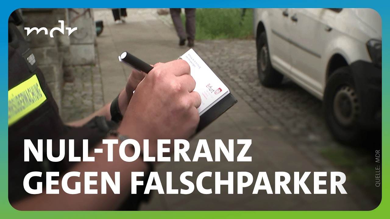 Wie Jena und Erfurt gegen Gehwegparker vorgehen | MDR THÜRINGEN JOURNAL | MDR