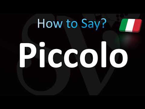 How to Pronounce ''Piccolo Correctly! (Italian)
