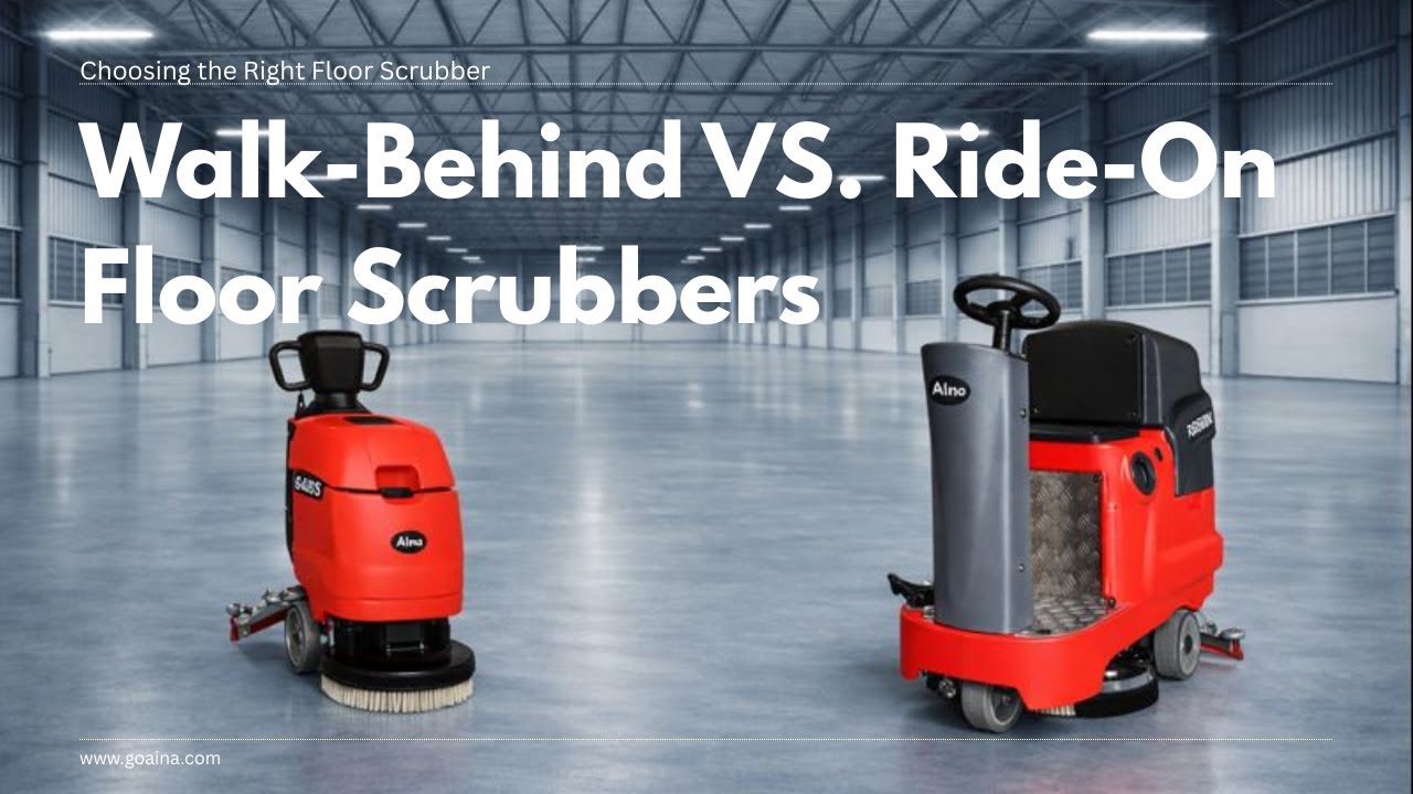 Walk Behind vs Ride On Floor Scrubbers