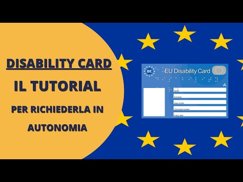 DISABILITY CARD: a tutorial on how to apply