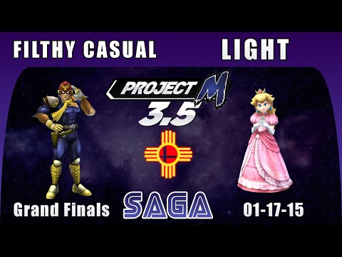 SAGA - Filthy Casual(Captain Falcon) vs. Light(Peach) - All Skills Grand Finals - Project M 3.5