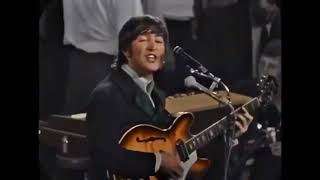 The Beatles I Feel Fine Live Circus Krone 1966 (COLORIZED)