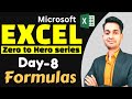 Day 8 Microsoft Excel Full Course Series Formulas Menu Tab In Excel Hindi