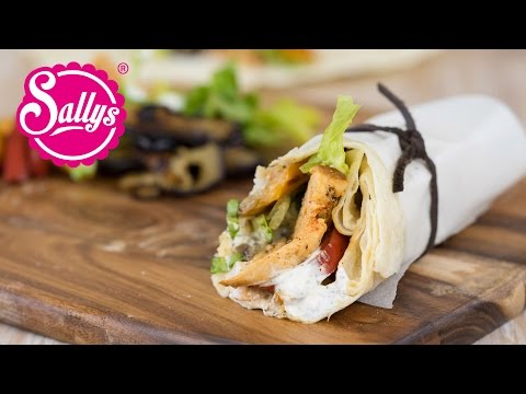 Mediterranean wraps with chicken and vegetables / Sally's World