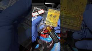 I cracked my Gold Charizard out of the slab!! 😱 #pokemon #megacharizard #psa #tcgpokemon