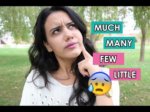 MUCH, MANY, A LOT OF, FEW, LITTLE - QUAL USAR?