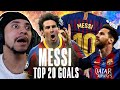 GOATED Lionel Messi Top 20 Goals Reaction