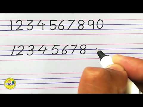 كتابه الارقام بالانجليزي