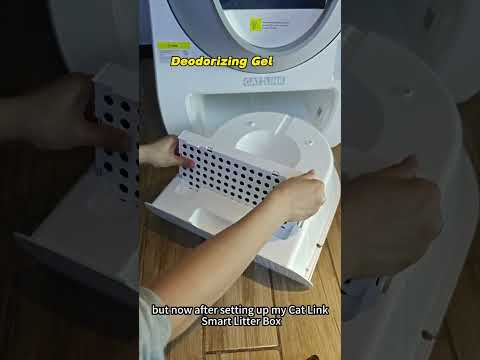 Part of a video titled How does the CATLINK deodorizing system keep your litter box smelling ...