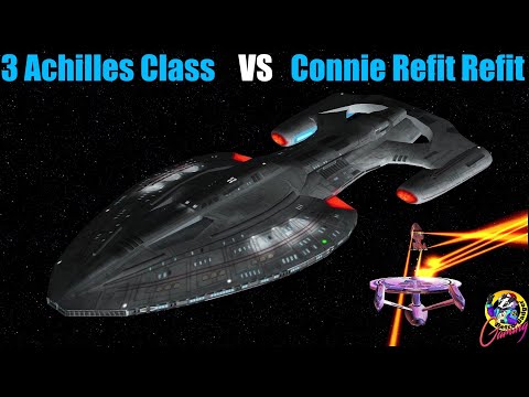 Can 3 Achilles Class Take Down Connie Refit Refit? - Star Trek Ship Battles - Bridge Commander -