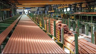 Copper recycling process and copper tube production. Excellent copper wire stripping skills