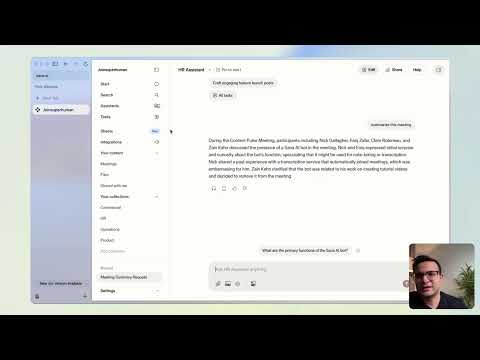 How to create your own AI assistant with Sana AI