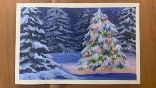 Acrylic Painting - "Snow Glow"