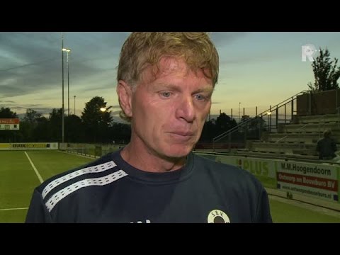 Fons Groenendijk na afloop van De Meern - Excelsior