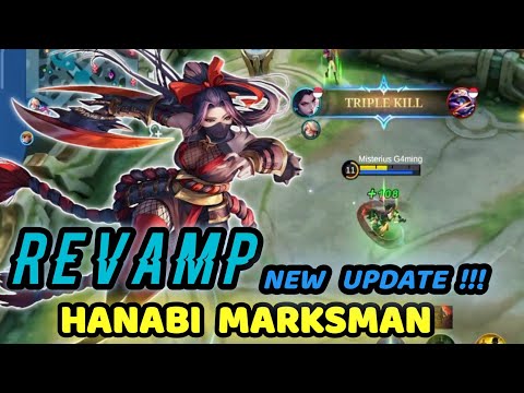 Hanabi marksman revamp new update  crazy damage - Mobile Legends Bang-bang