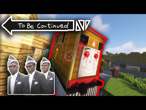 Thomas.EXE Tank Engine attacked the SECRET BASE in Minecraft - Coffin Meme / Animation