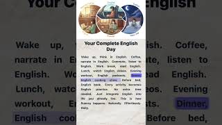 Your Complete English Day | English Reading and Listening Practice #englishforbeginners #english