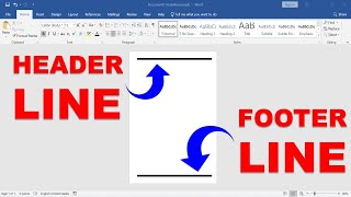 How to Add Line in Header and Footer in Word