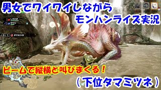 男女でワイワイしながらモンハンライズ実況・・・その１２(下位タマミツネ)