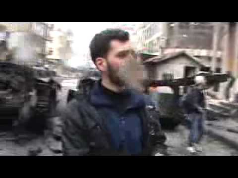 مظاهرة في بابا عمرو في محافظة حمص