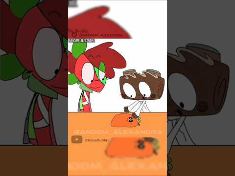 BATE !!! Sprout and Cosmo ... Gourdy ? Dandy's World animation dub #dandysworld #shortsvideo