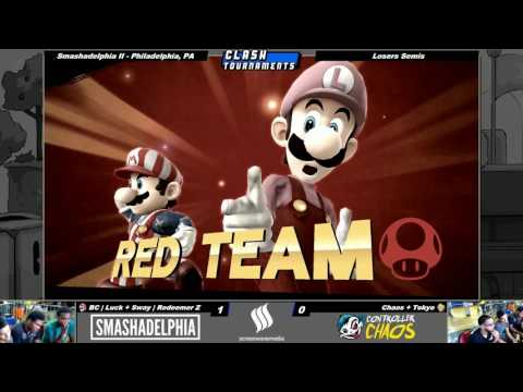 Smashadelphia 2 - Tokyo + Chaos vs Luck + Redeemer Z - SSB4 Losers - Smash Wii U