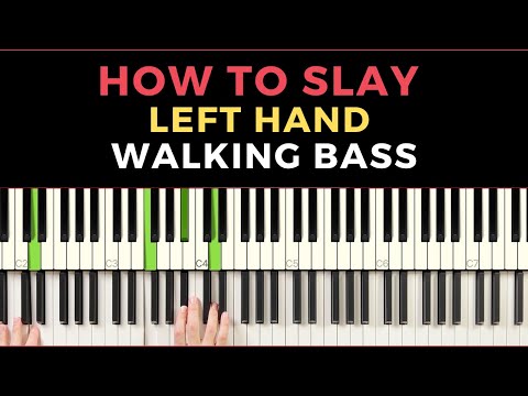 How to Slay Left Hand Walking Bass Lines - Every Solo Jazz Piano Technique Series Part 2