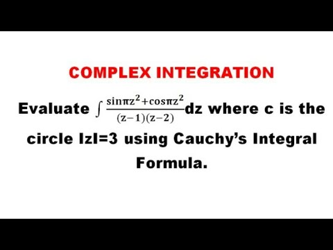 Complex Integration -Problem based on cauchy's Integral Formula