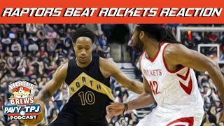 Raptors End Rockets Streak Reaction | Hoops N Brews