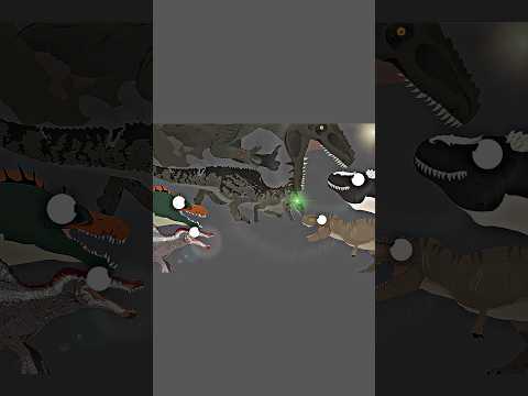Giganotosaurus ARK VS  Spinosaurus and T. Rex ARK#jurassicworld #dinosauranimation #dinosaur #spino