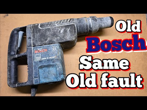 Fixing a 20 Year old Bosch GBH 5-40 DCE Hammer with parts Bosch still supplies. 