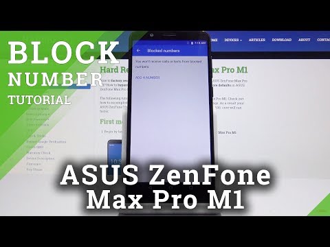 How to Block Number in ASUS ZenFone Max Pro M1 - Create Blacklist