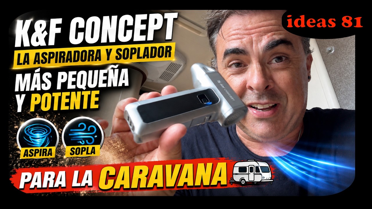 Aspiradora más PEQUEÑA y POTENTE para la CARAVANA que ocupa poco. #ideas caravana 81